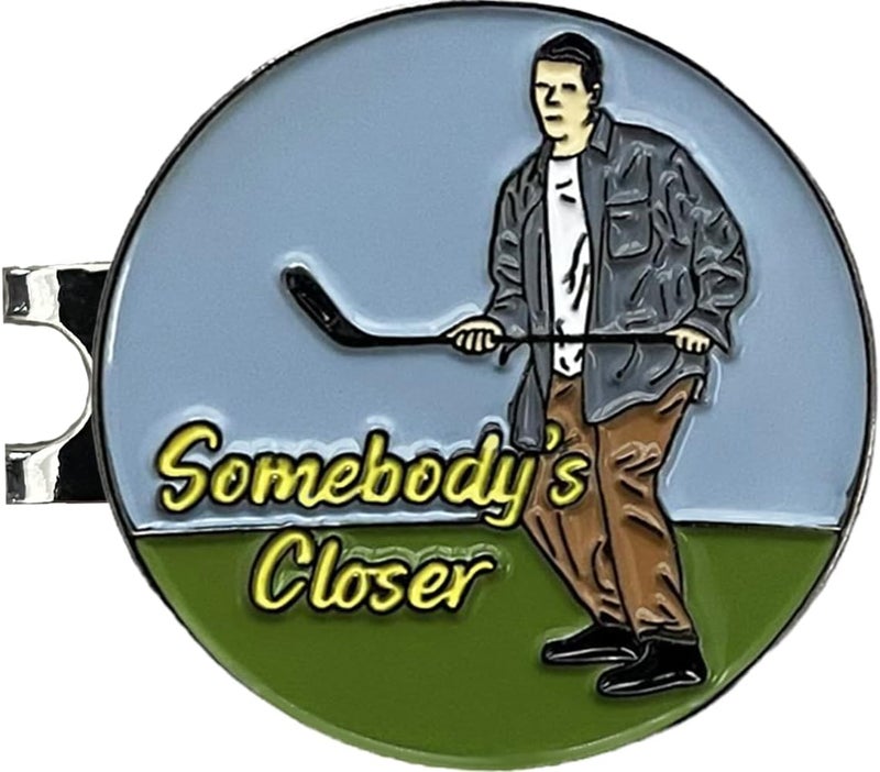 Balanced Co. . Funny Golf Hat Clip with Enamel Magnetic Ball Marker - Image 1